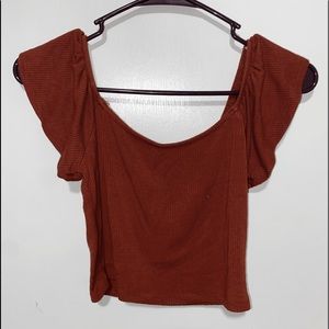 Forever 21 off the shoulder crop top